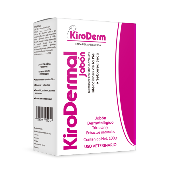 Kirodermal Jabón 100 g (Triclosán y Extractos Naturales)